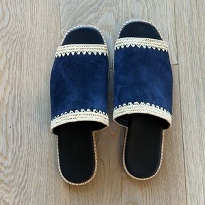 Vince Blue Suede Shoes